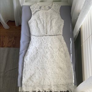 Lulus White Lace Dress